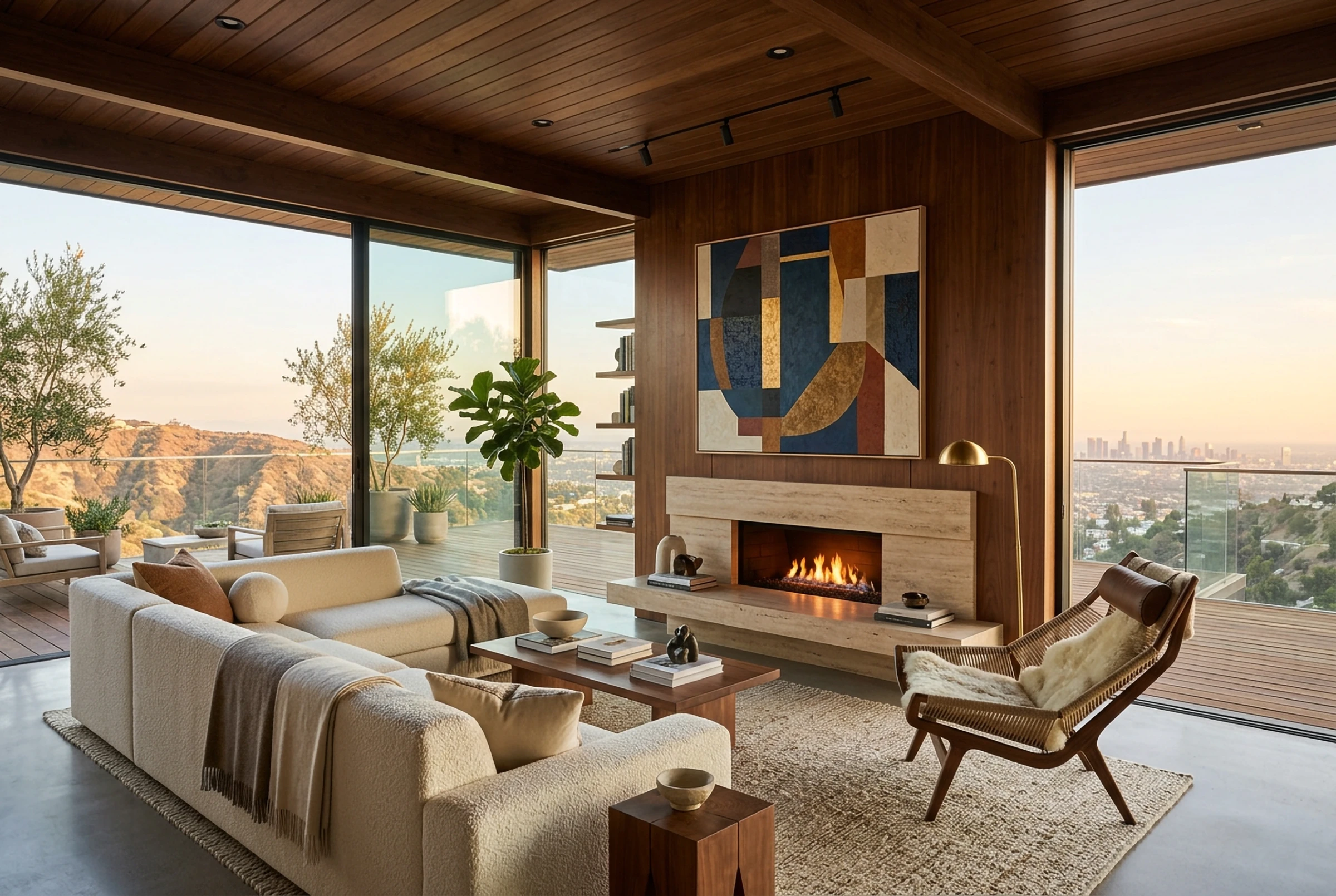 A serene coastal living space
