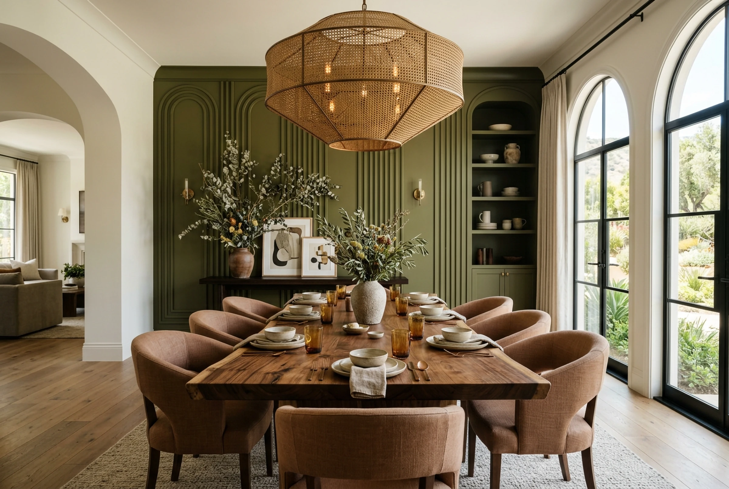 Considered, layered interior detail